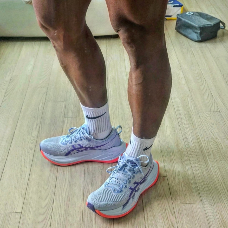 Asics Superblast 2 Blue Fade Edo Purple 착용 스타일