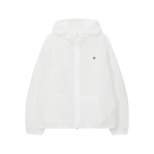 SR25SSJK01WH SLOW RECORD HOUSE Mesh Light Weight Jacket White