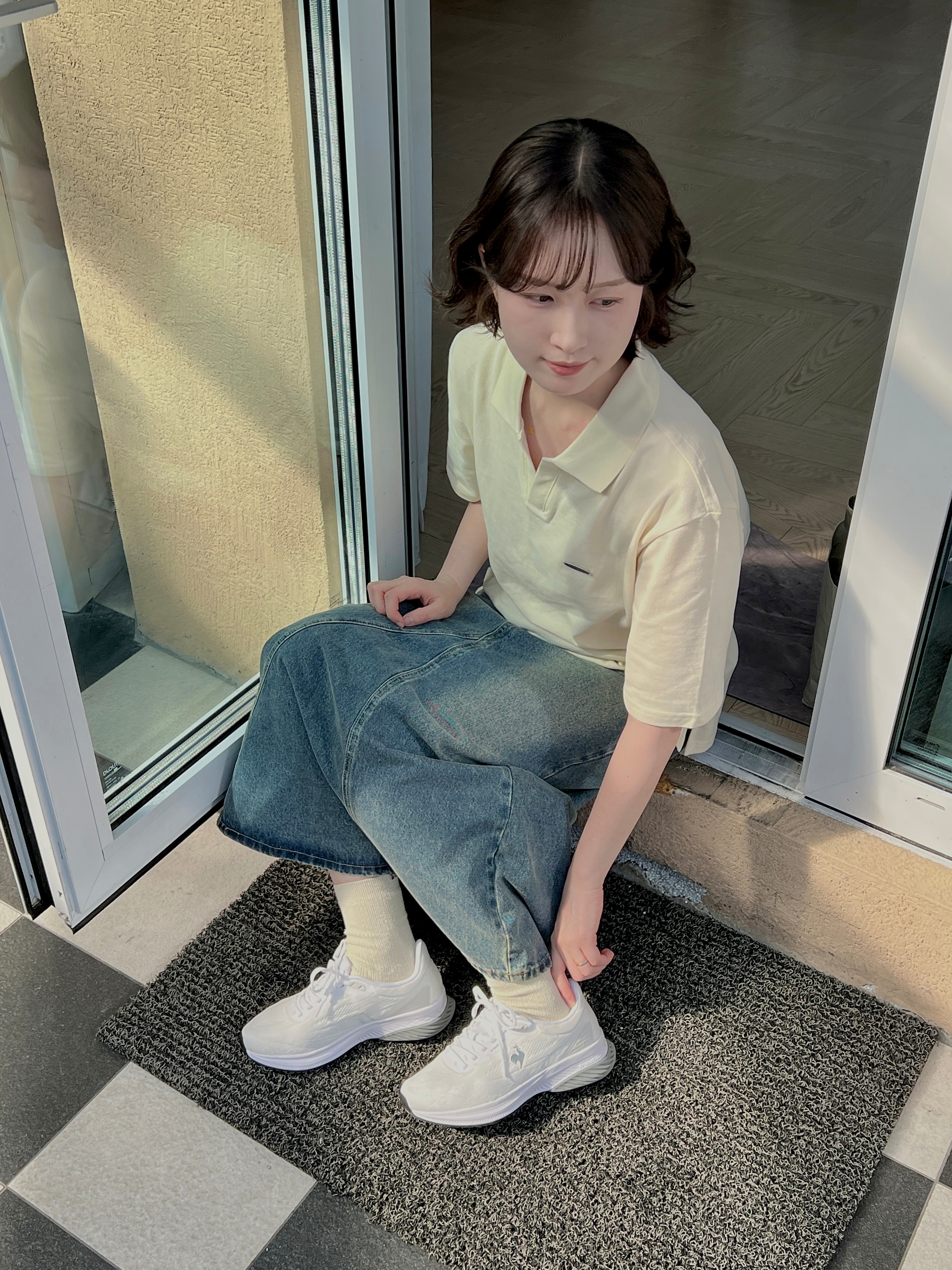 le coq sportif Viva Foam Plus White 착용 스타일 - 1