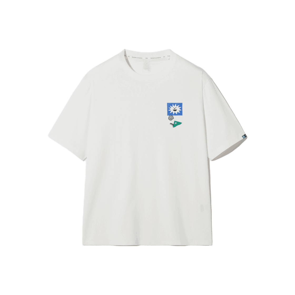 1100FS2RSH2403XOWH FILA Summer Graphic T-Shirt Off White - 대표 이미지 #1