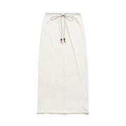 FARVEN Memo String Modal Skirt White