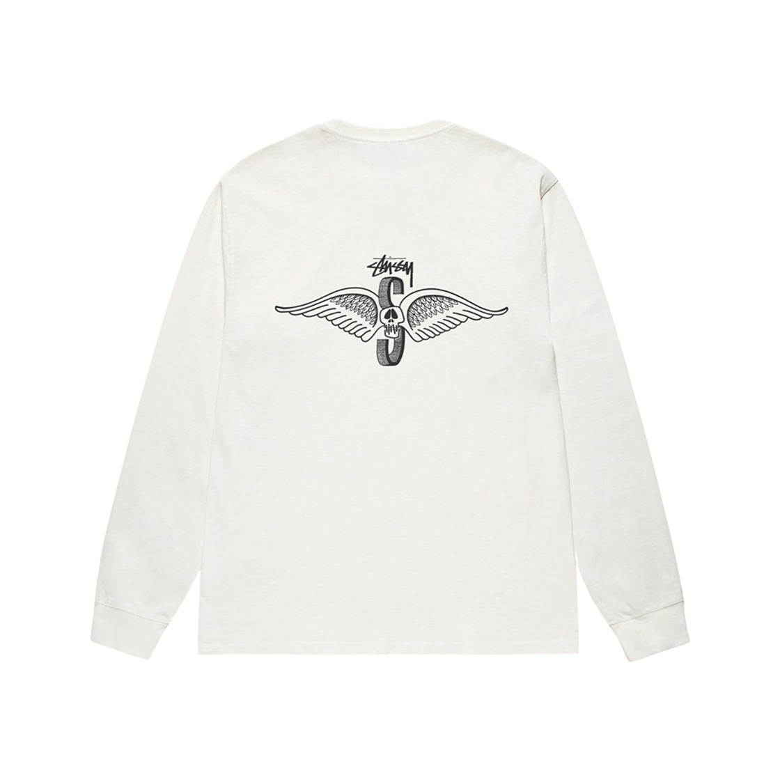 스투시 스컬 윙스 피그먼트 다이드 롱슬리브 티셔츠 내츄럴(Stussy Skull Wings Pigment Dyed LS T-Shirt Natural) - 2