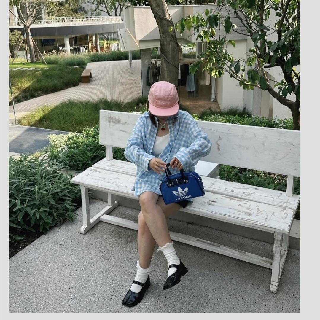 Supreme Denim Camp Cap Pink - 25SS 착용 스타일 - 6