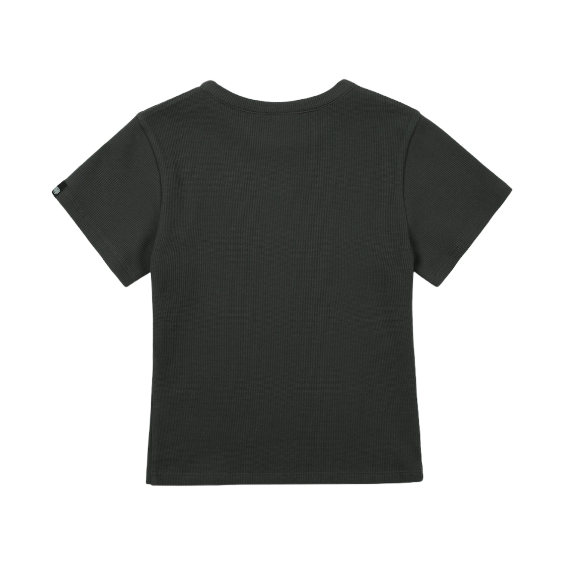 (W) 데우스 엑스 마키나 스몰 쉴드 베이지 티셔츠 차콜((W) Deus Ex Machina Small Shield Baby T-Shirt Charcoal) - 2