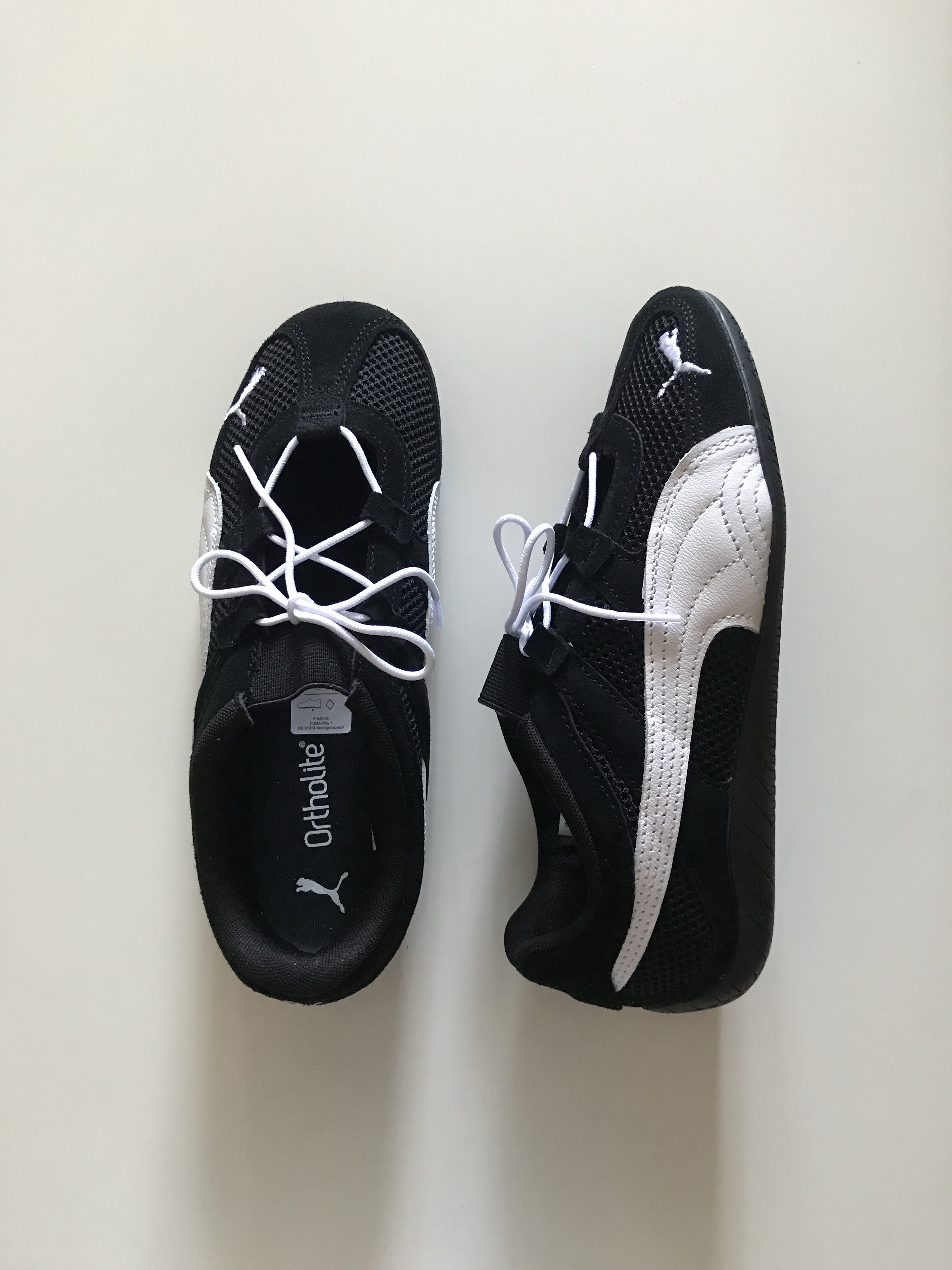 (W) Puma Speedcat Go Puma Black Puma White 착용 스타일 - 4