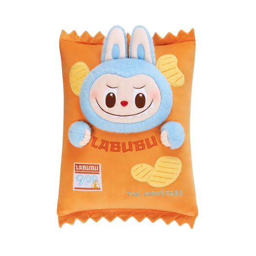 Pop Mart Labubu The Monsters Wacky Mart Series Chips Pillow