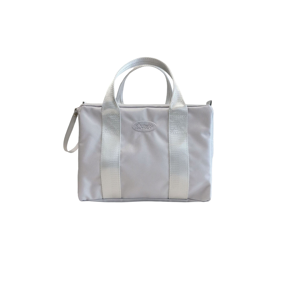 지초이 듀얼 집 핸드백 그레이(Jichoi Dual Zip Hand Bag Grey)