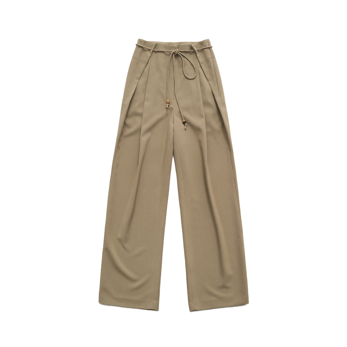 FV25B_PA01AB FARVEN Vienna String Slacks Amond Beige