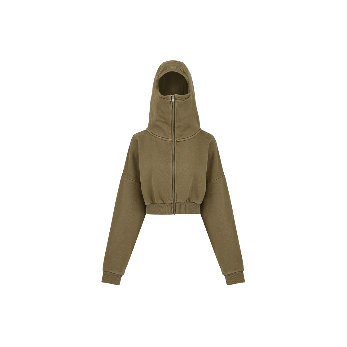 엔타이어스튜디오 우먼 크롭 풀 집 브루넷 - 25FW(Entire Studios Women Cropped Full Zip Brunette - 25FW)