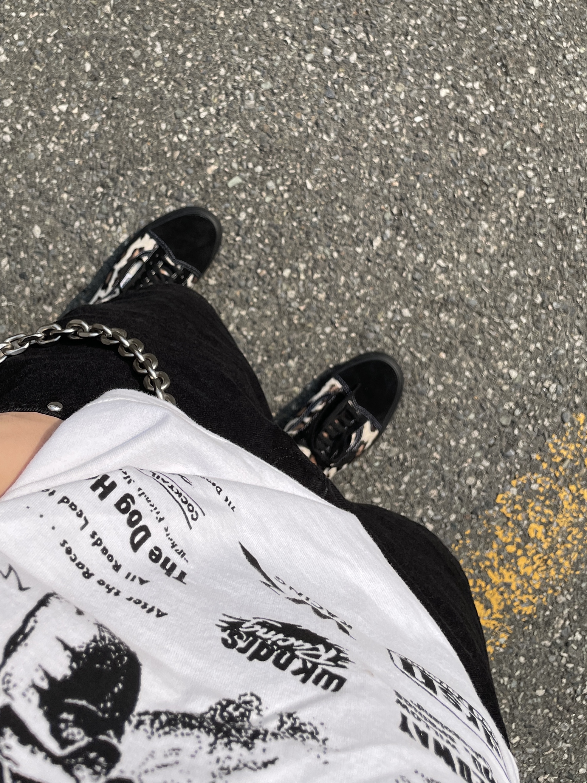 Vans x Supreme Leopard Old Skool Black 착용 스타일 - 2