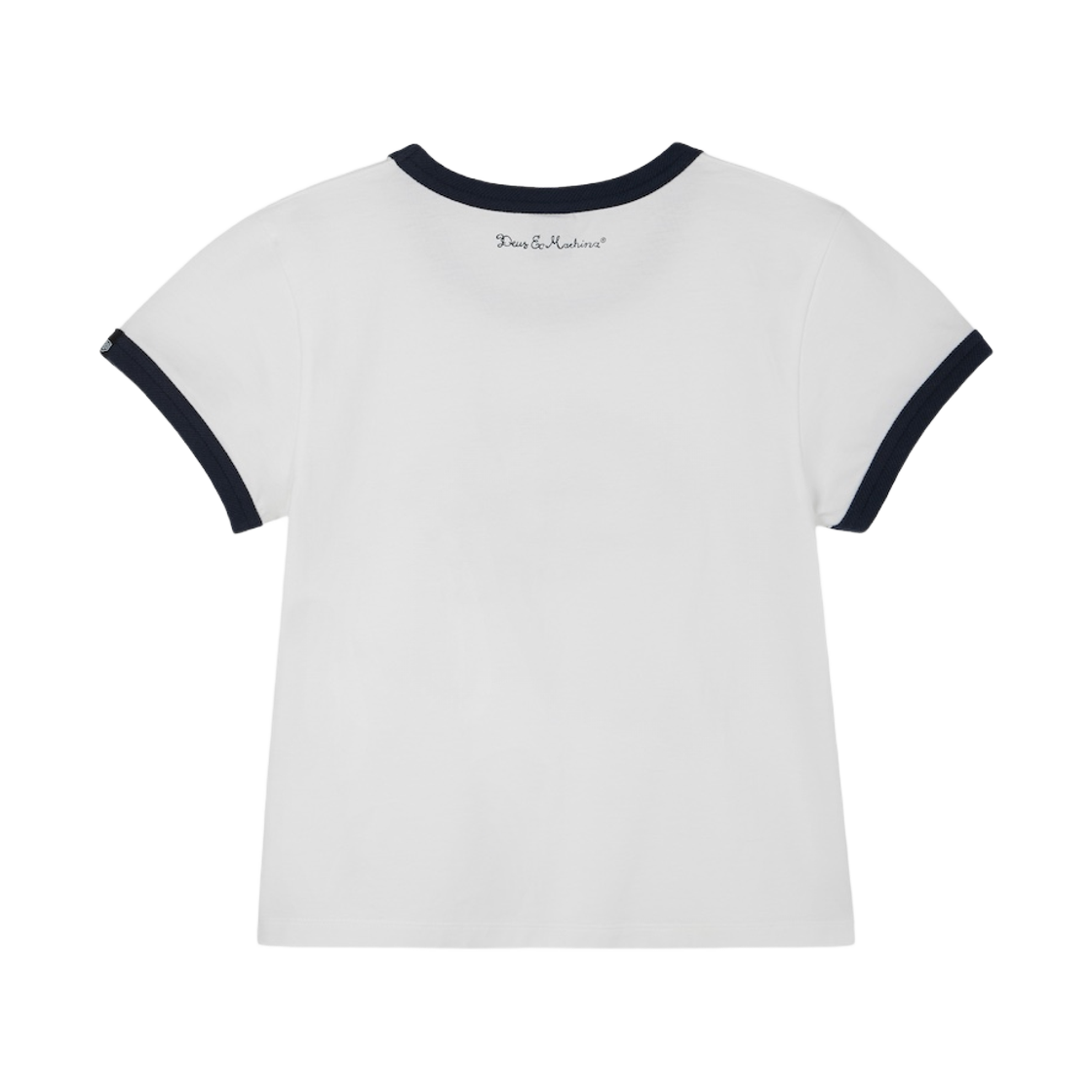 (W) 데우스 엑스 마키나 스크립트 어드레스 링거 티셔츠 화이트((W) Deus Ex Machina Script Address Ringer T-Shirt White) - 2