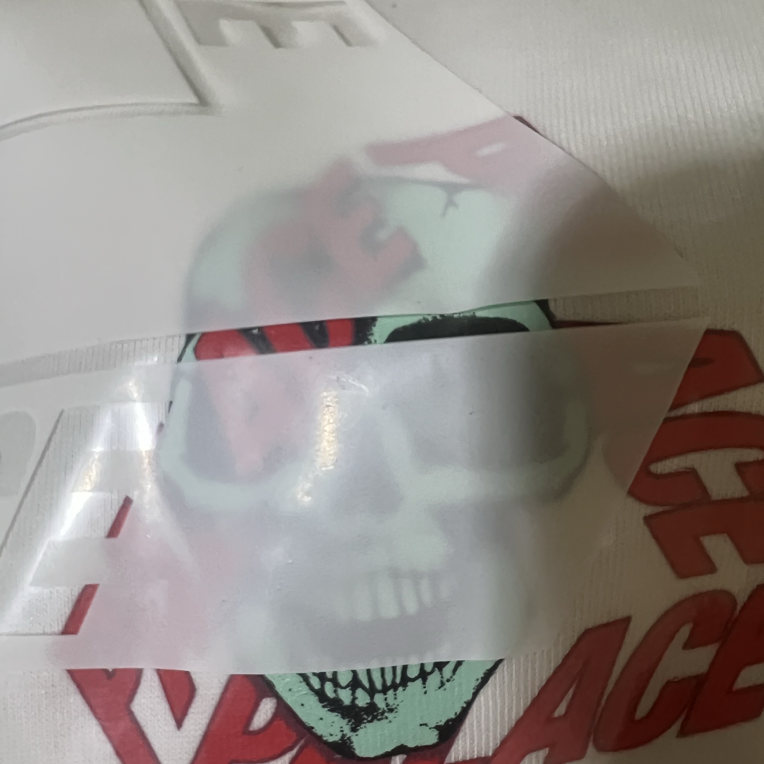 Palace P3 Skull T-Shirt White - 25SS 착용 스타일