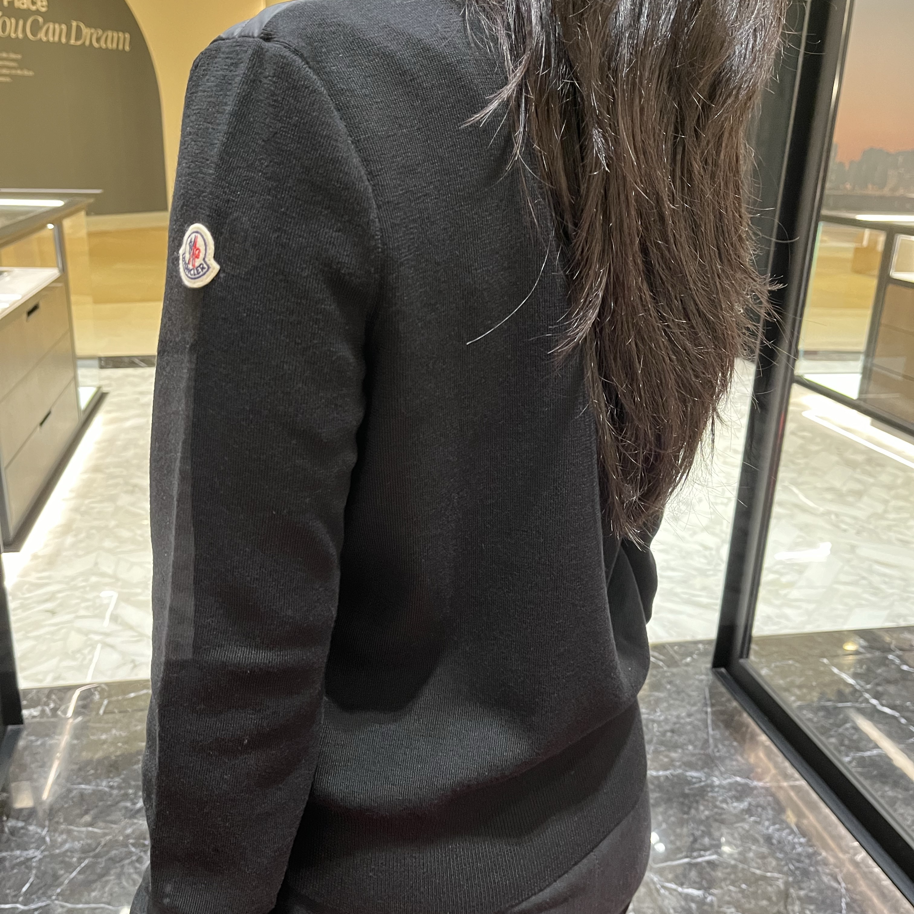 (W) Moncler Wool and Nylon Padded Cardigan Black - 24FW 착용 스타일 - 4