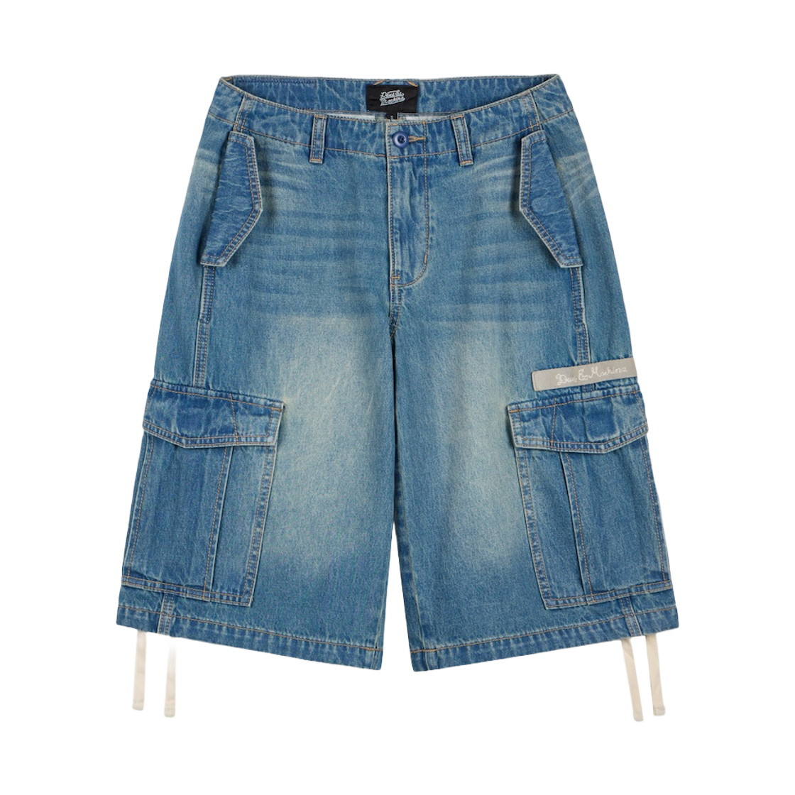 - (W) Deus Ex Machina Cargo Denim Short Medium Indigo