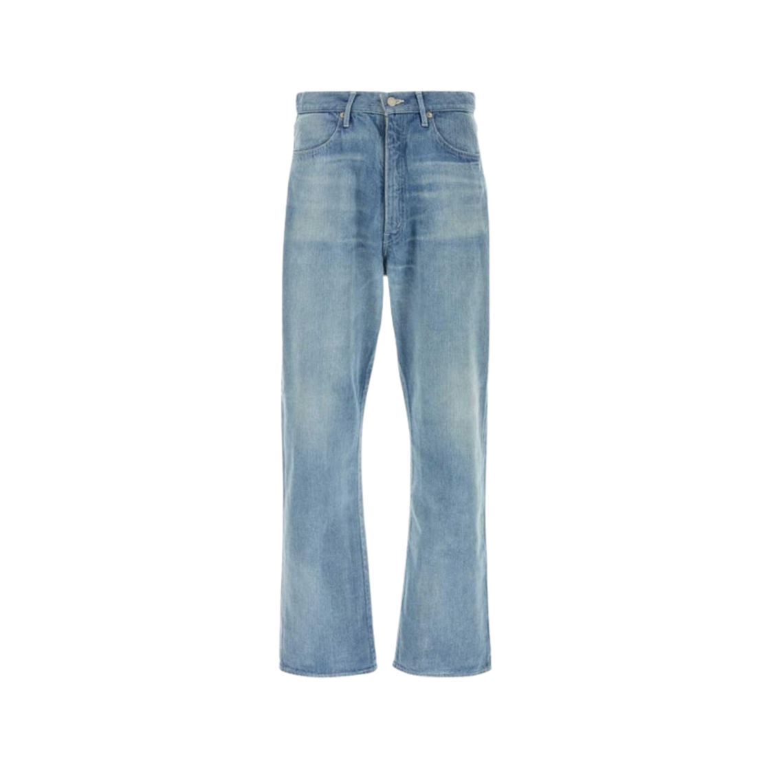 A25SP02DE Auralee Selvedge Faded Light Denim Pants Light Indigo