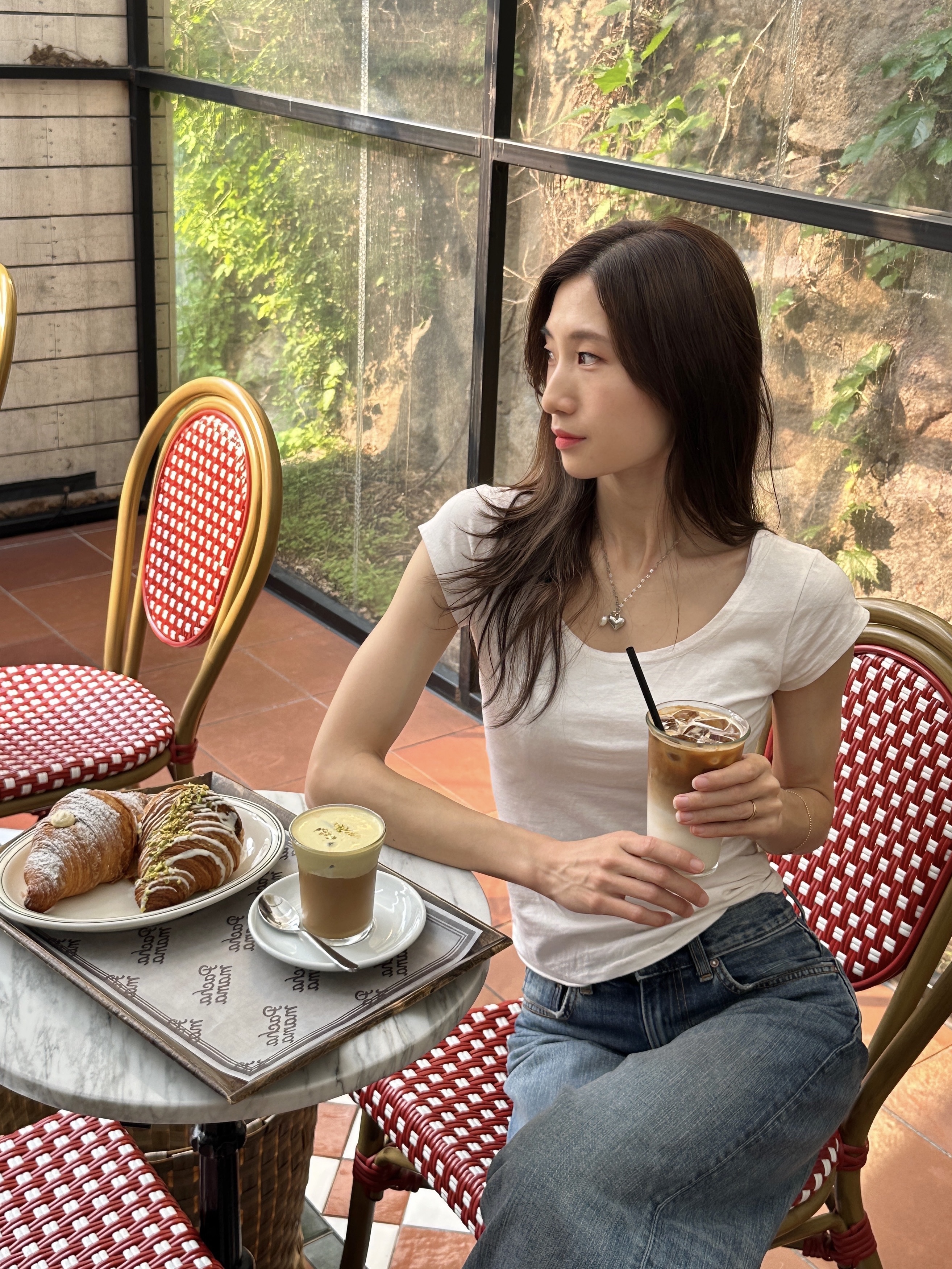 (W) Asics Gel-Kayano 14 White Midnight 착용 스타일 - 3