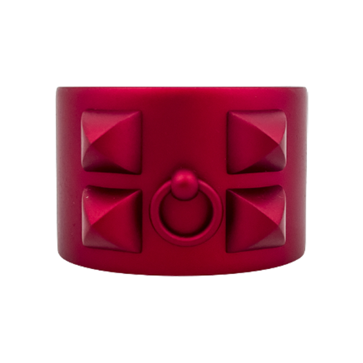 ITMQDFTDVKT5 Hermes CDC Medor Aluminum Cuff Red