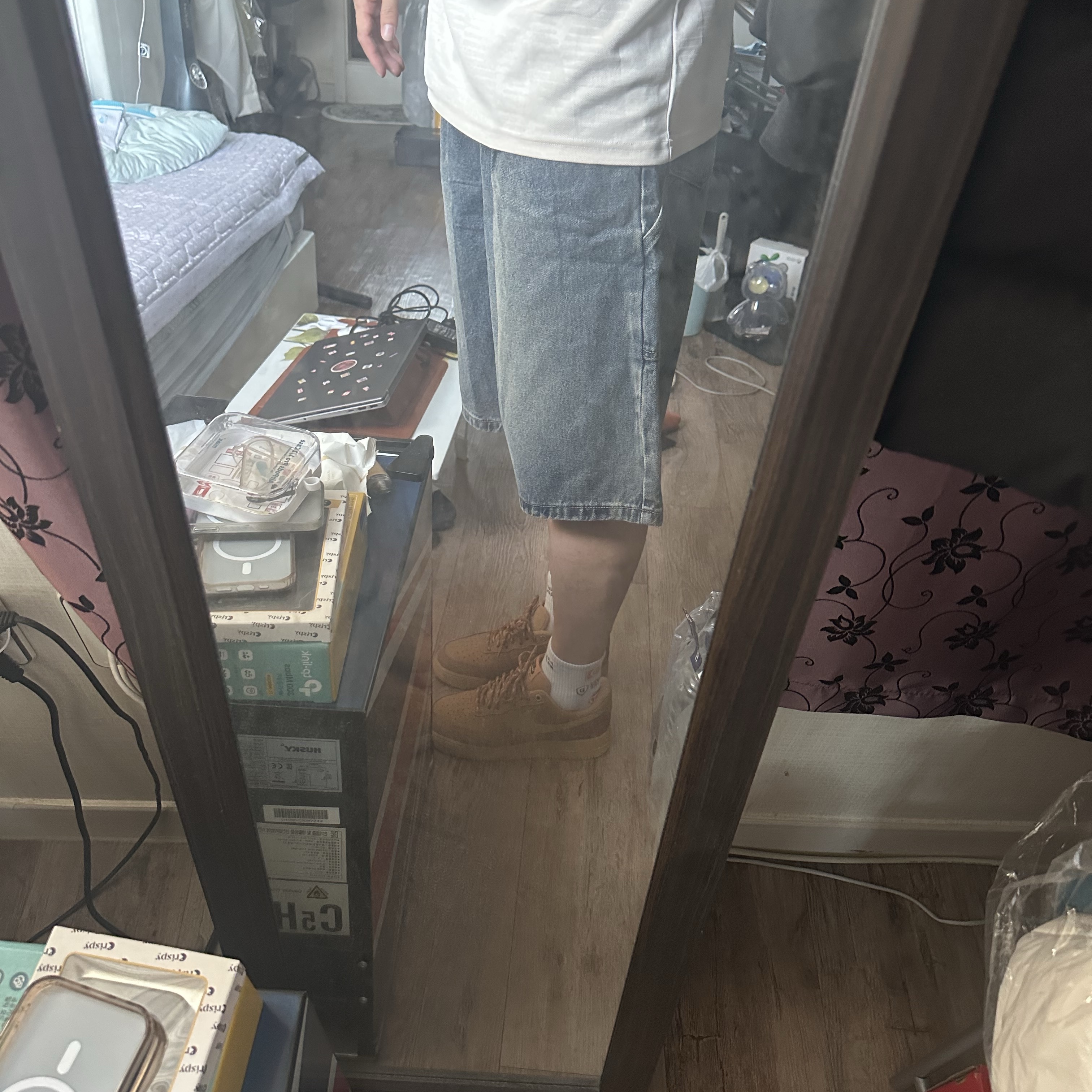 Nike Air Force 1 '07 WB Flax 착용 스타일 - 2