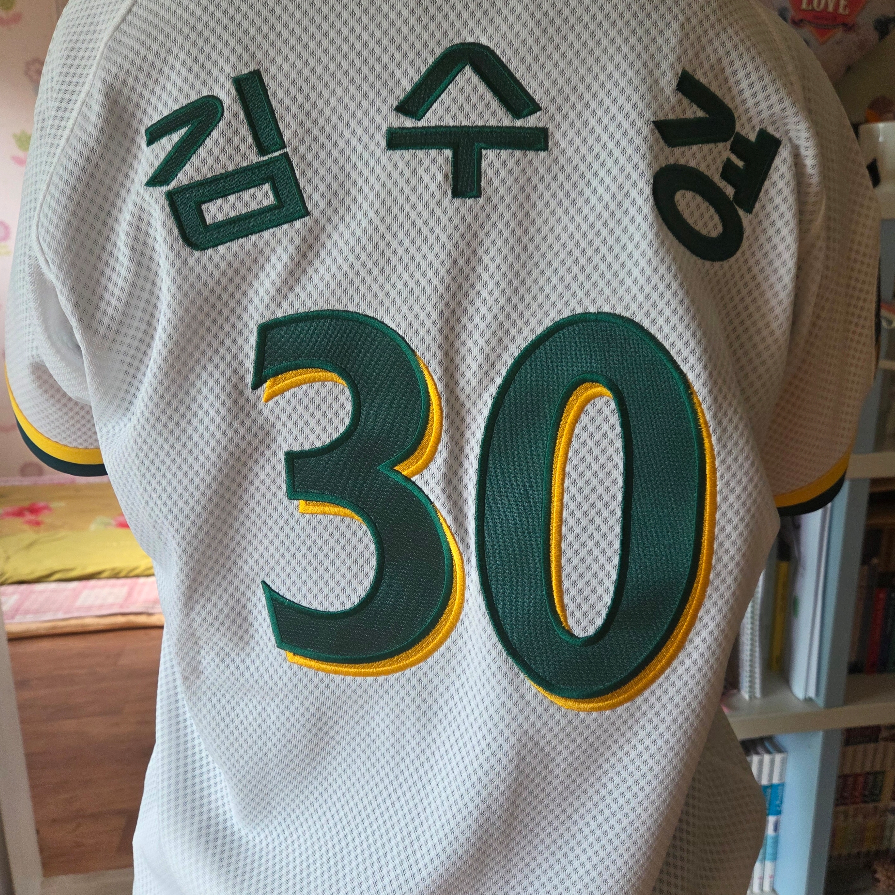 WILLBE PLAY Unicorns Jersey White NO.30 착용 스타일
