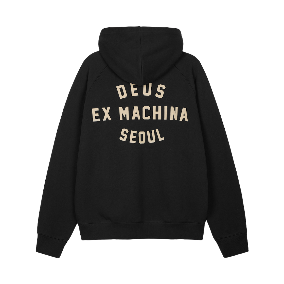 D251UHD010-099 Deus Ex Machina Seoul College Address Hoodie Black
