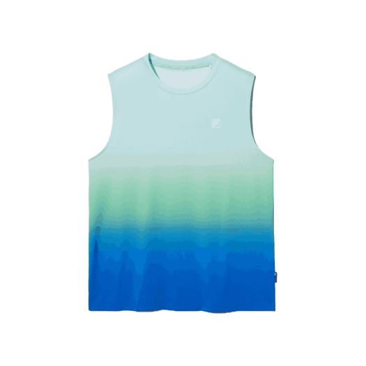 1100FS2RSH2406XLBU FILA Polyspan Summer Graphic Sleeveless T-Shirt Light Blue