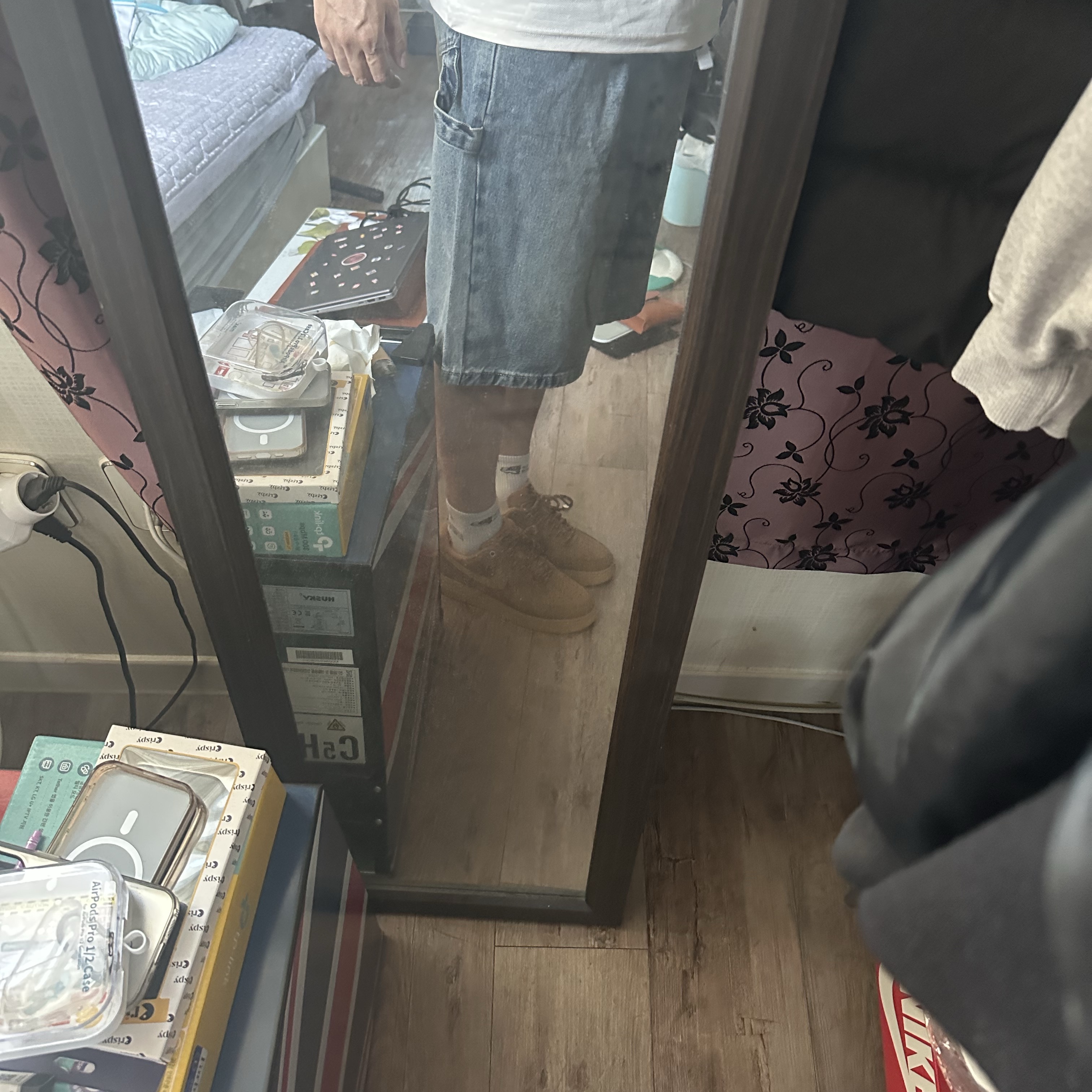 Nike Air Force 1 '07 WB Flax 착용 스타일 - 1