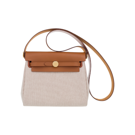 IT67HMBR4A59 Hermes Mini Herbag 20 Ecru/Gold Gold
