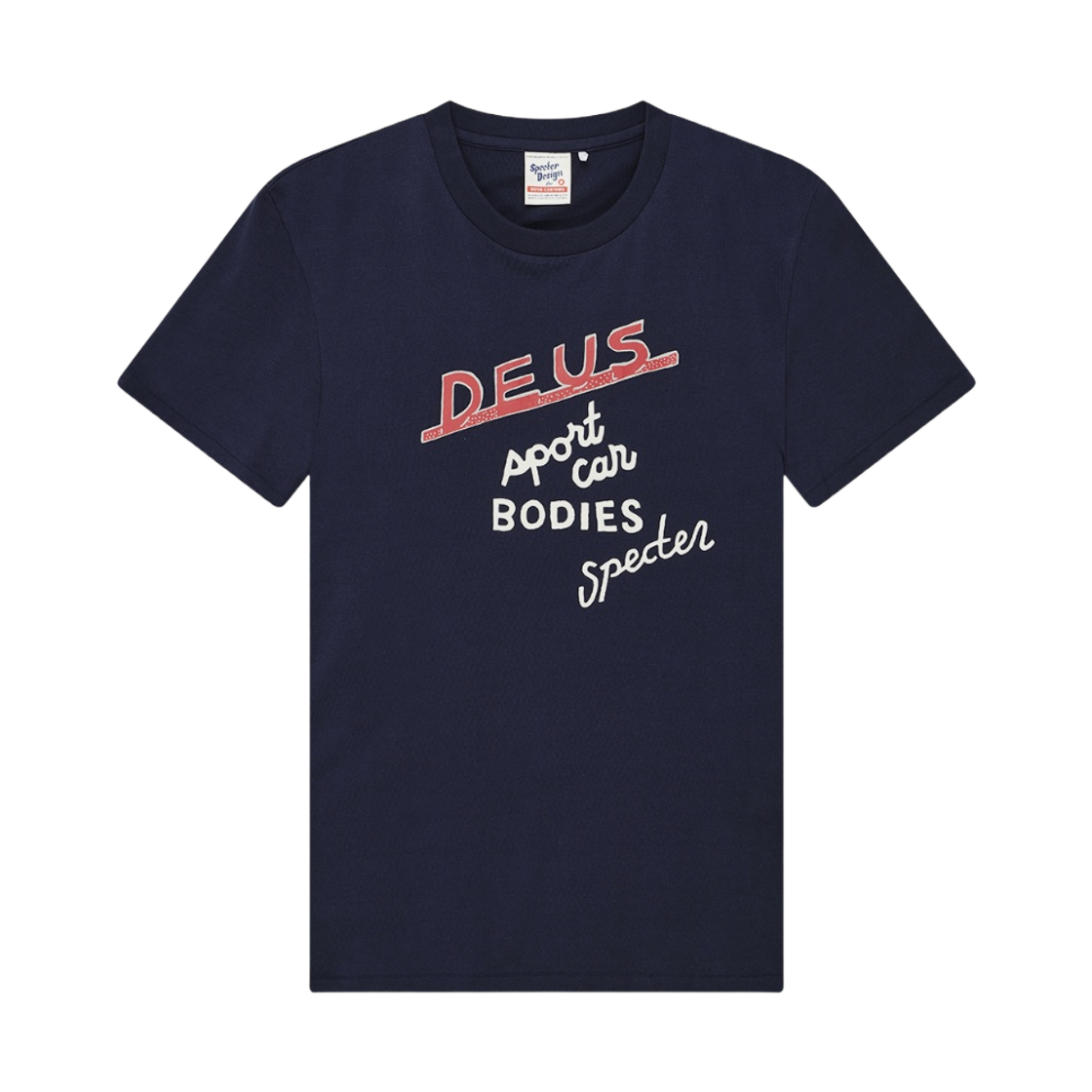 DMF241540B Deus Ex Machina x Specter Workshop T-Shirt  Navy