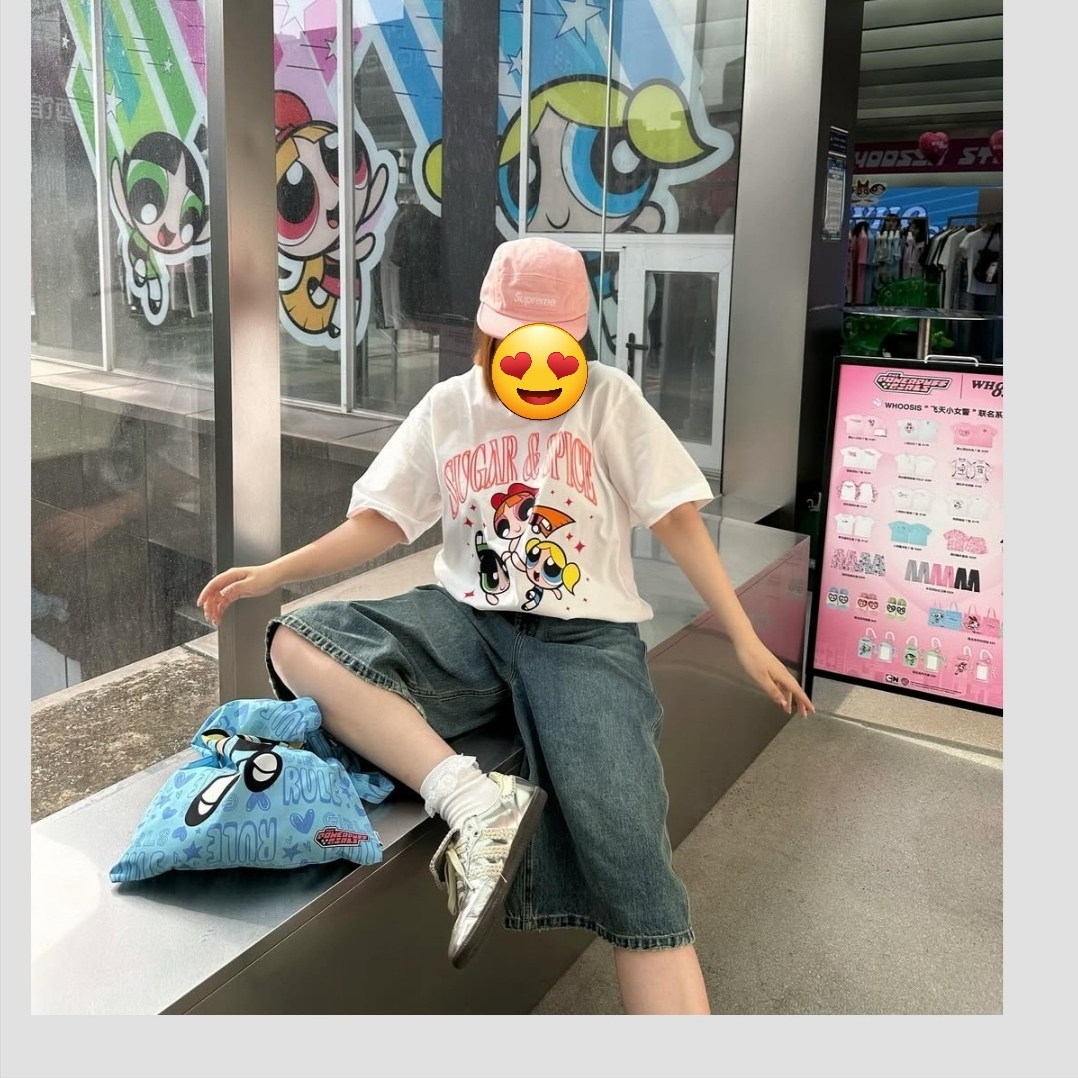 Supreme Denim Camp Cap Pink - 25SS 착용 스타일 - 4