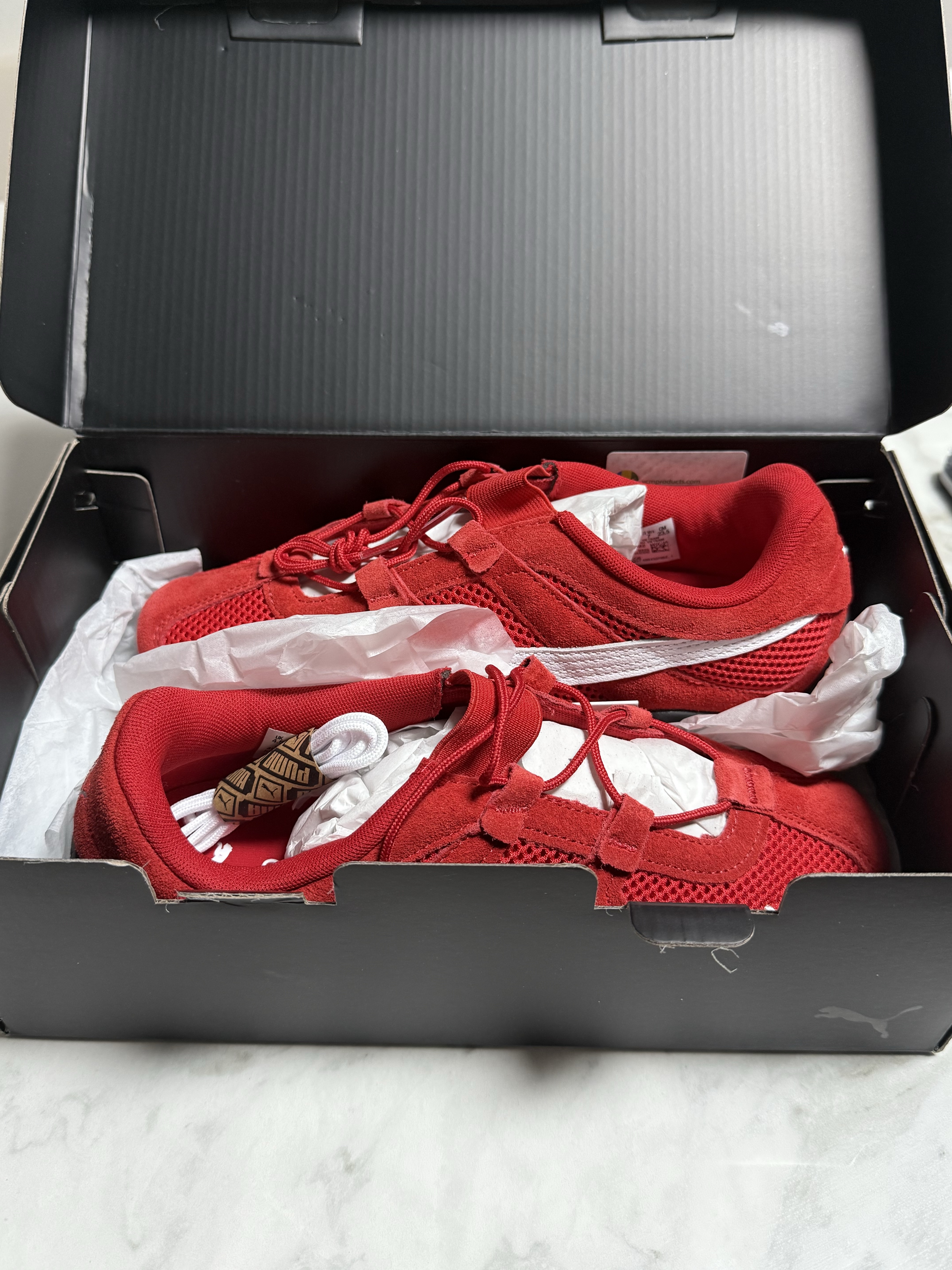 (W) Puma Speedcat Go For All Time Red Puma White 착용 스타일 - 2