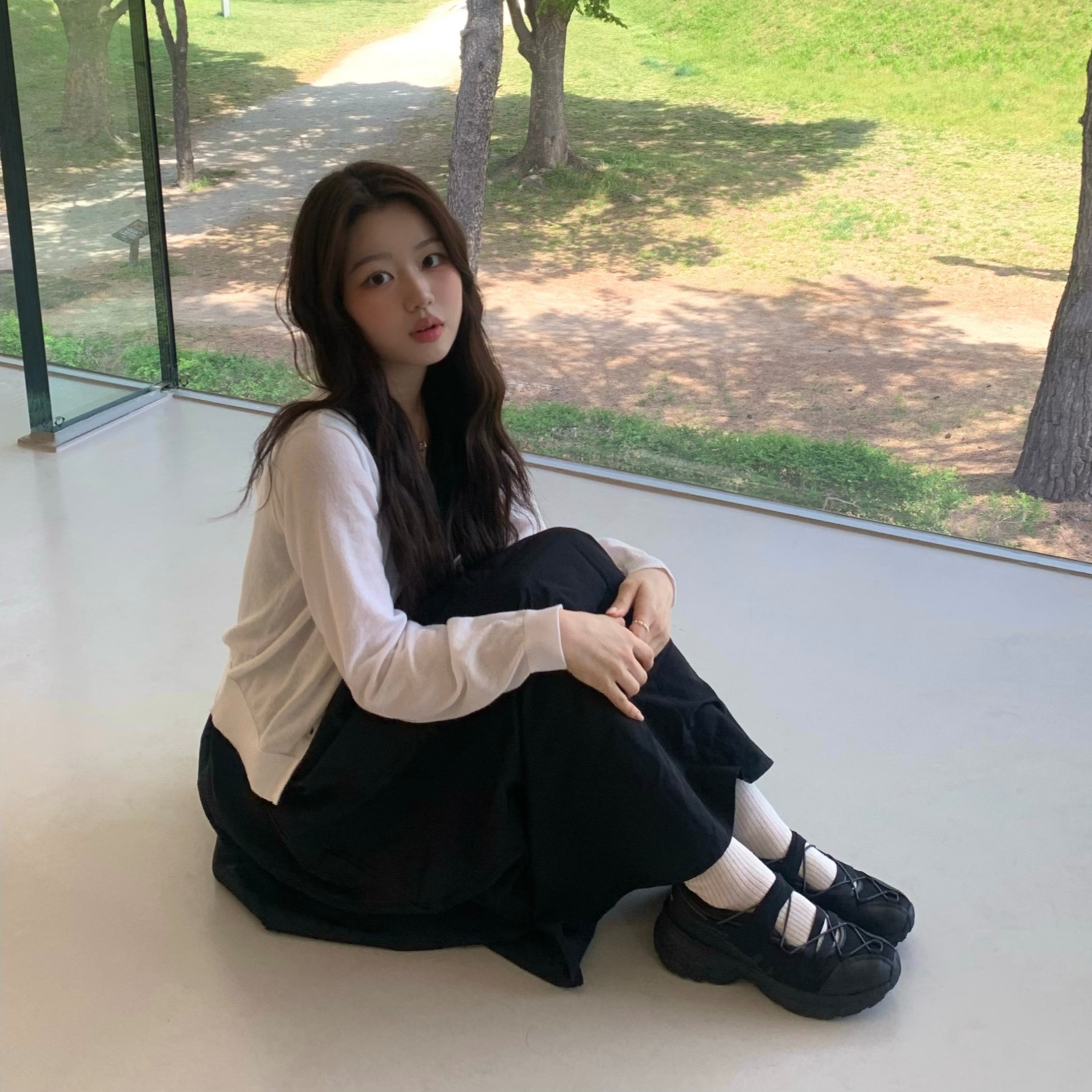 le coq sportif Reto Mary Jane Black 착용 스타일 - 1