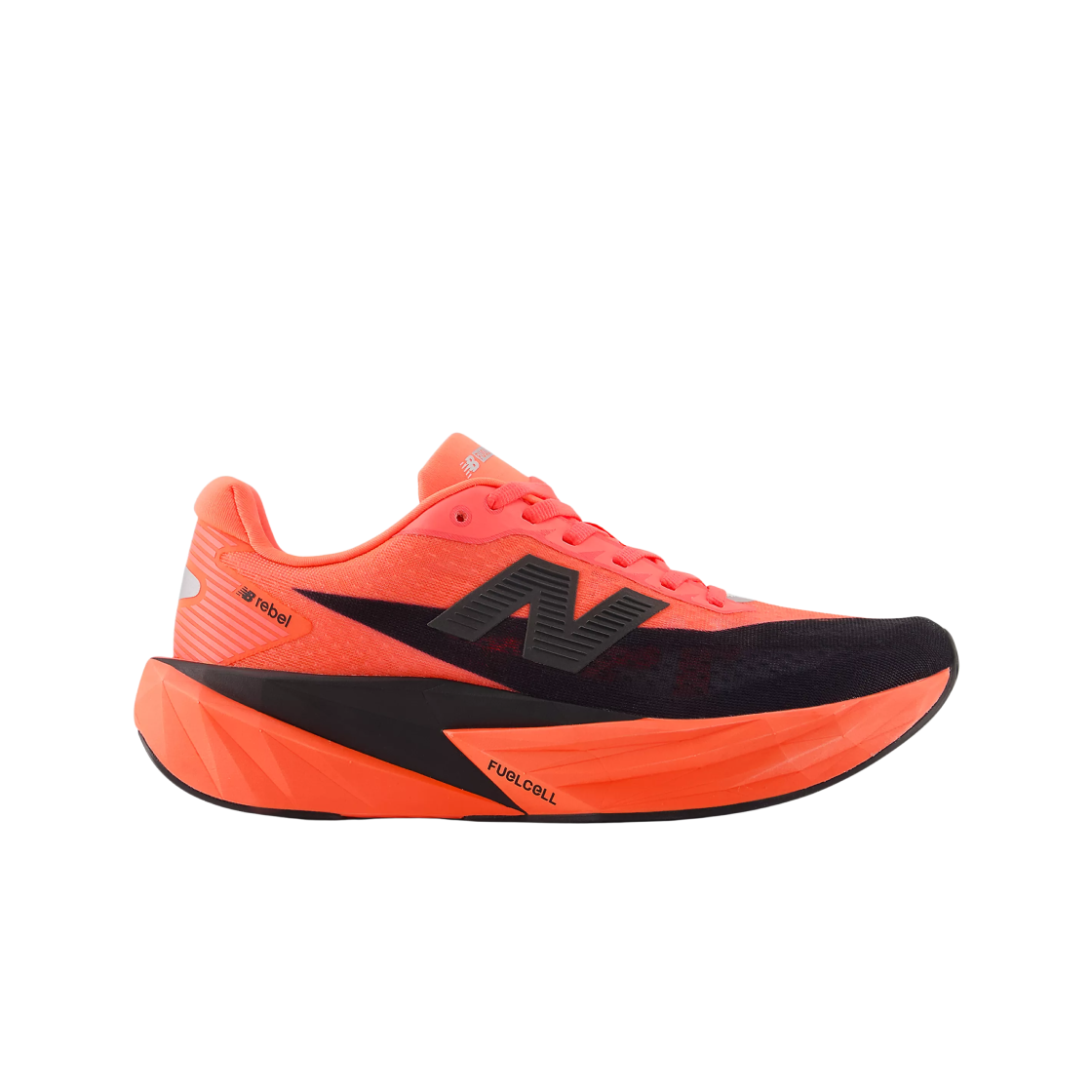 WFCXLQ5 (W) New Balance FuelCell Rebel v5 Urgent Red Black Silver Metallic - B Standard