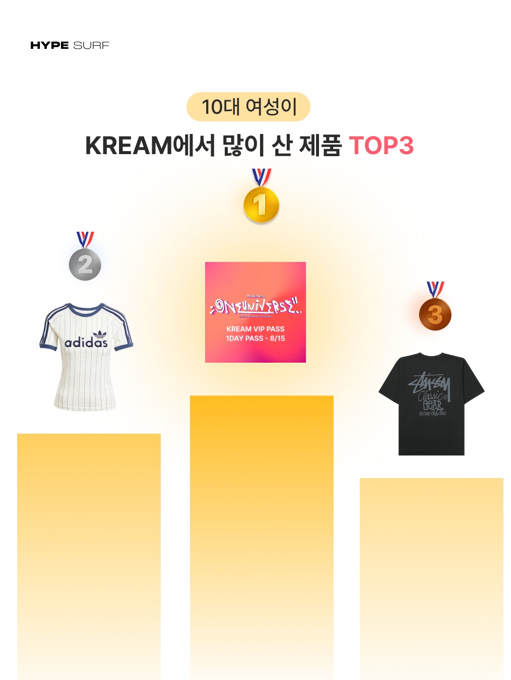 ONE UNIVERSE FESTIVAL 2025 KREAM VIP PASS (1 DAY PASS - 8/15), (W) Adidas Linear Cali Graphic T-Shirt Off White Night Indigo - KR Sizing 착용 스타일 - 2