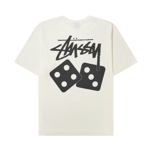 1904721/1904883H/1904883J/1905077 Stussy Dice Pigment Dyed T-Shirt Natural