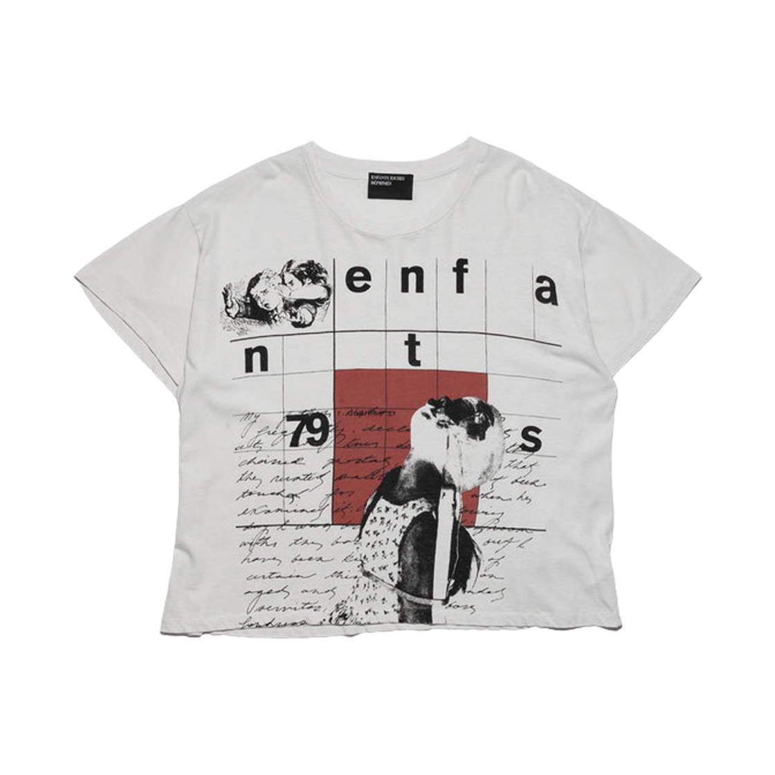 앙팡 리쉬 데프리메 파마시스트 도터 티셔츠 페이디드 화이트