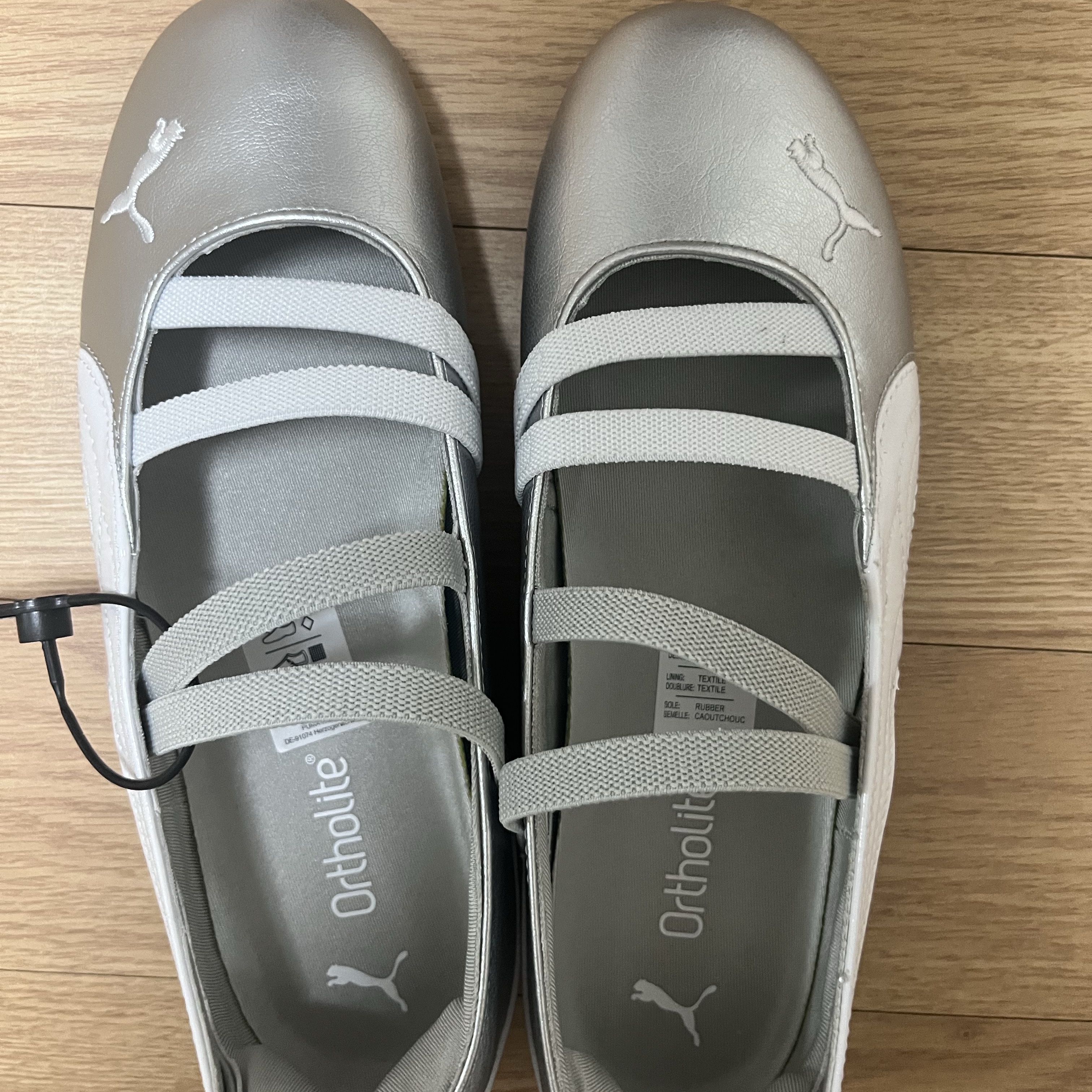 (W) Puma Speedcat Ballet Metallic Puma Silver Puma White 착용 스타일