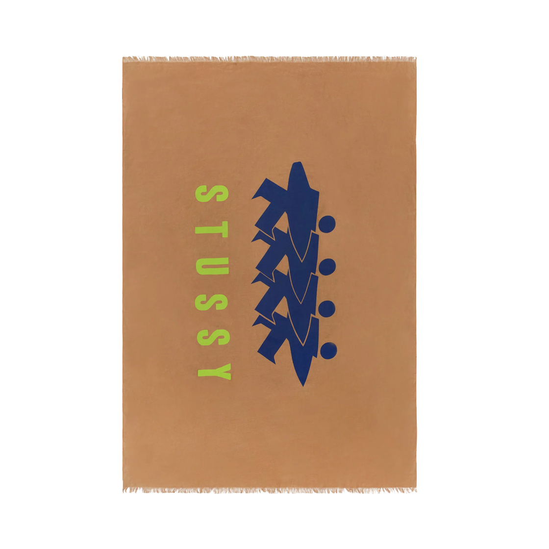 스투시 린넨 서프맨 비치 블랭킷 브라운