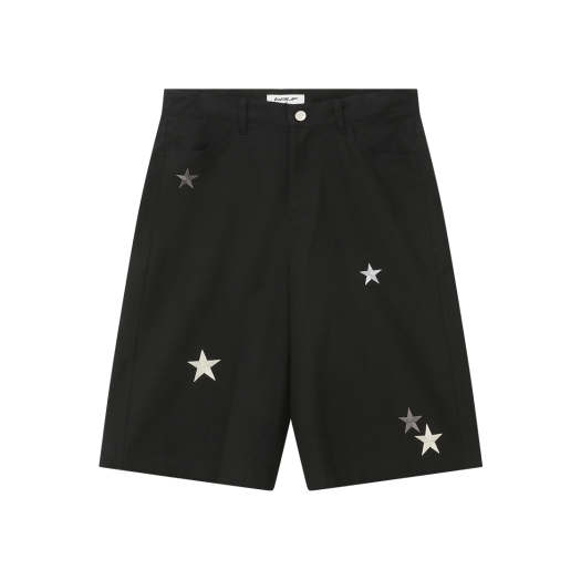 BB25HS-UBLK5 BAUF  Star Symbol Half Pants Black