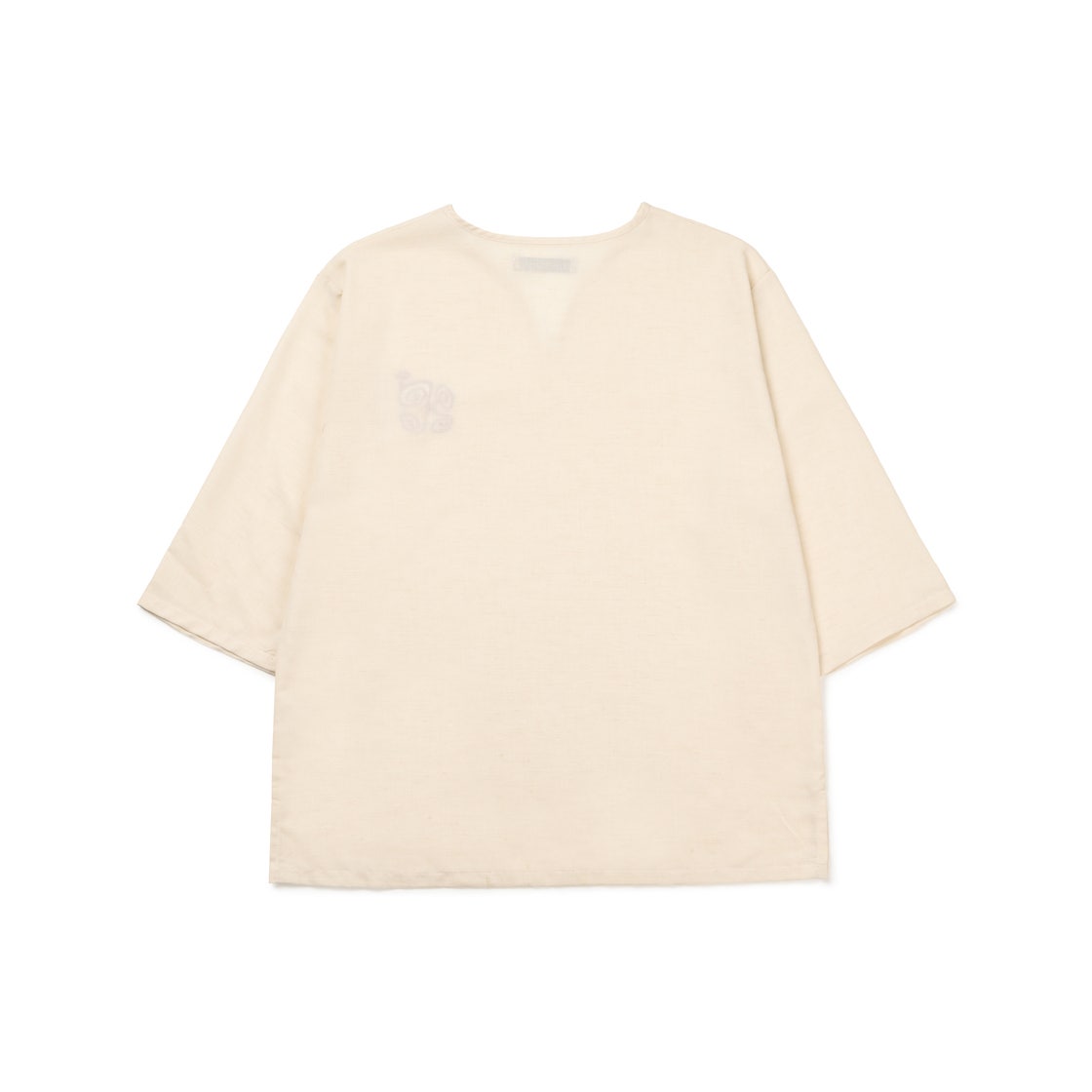 OMNIRA05 Bufotox Spiral V-Neck Shirt Ivory - #2