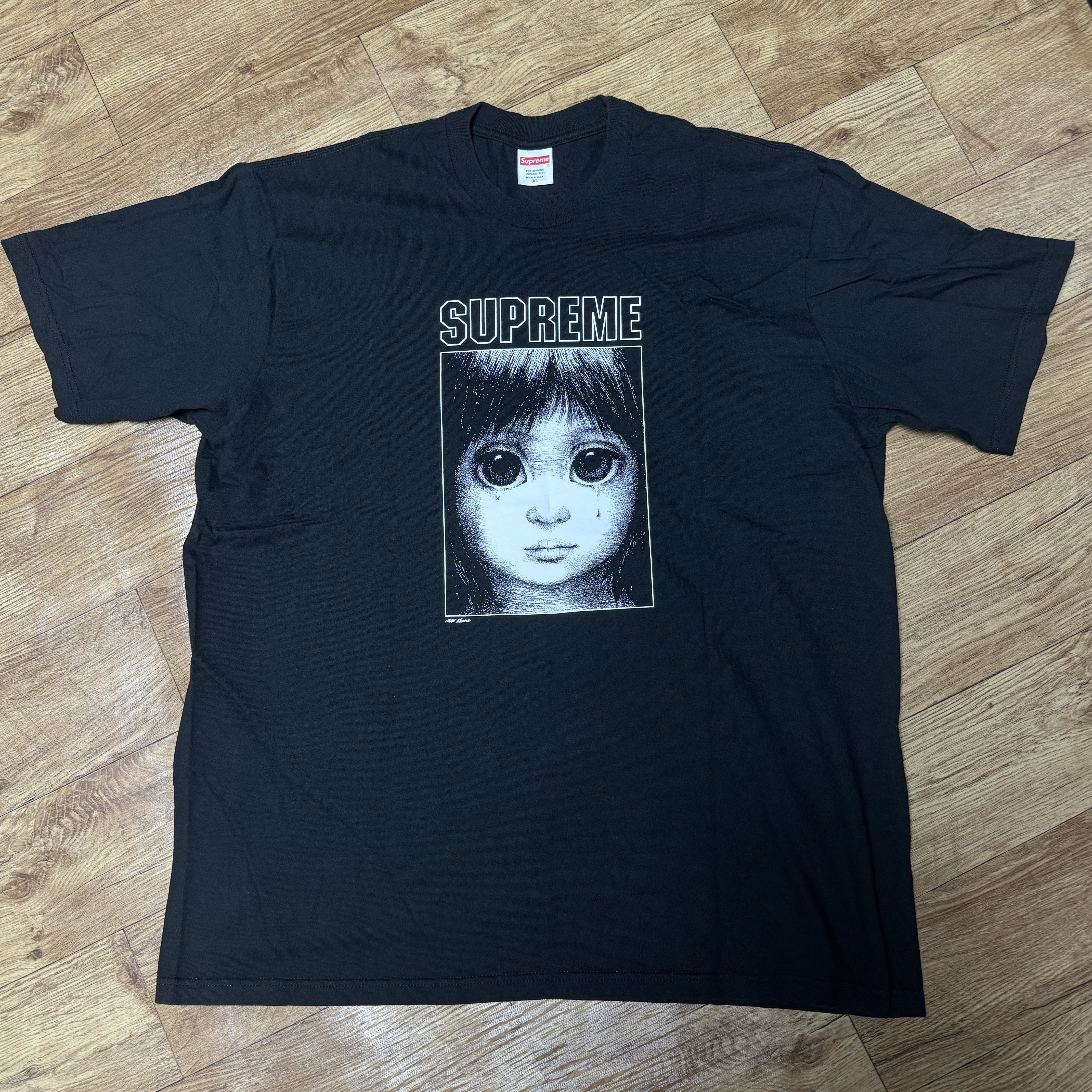 Supreme x Margaret Keane Teardrop T-Shirt Black - 24SS 착용 스타일