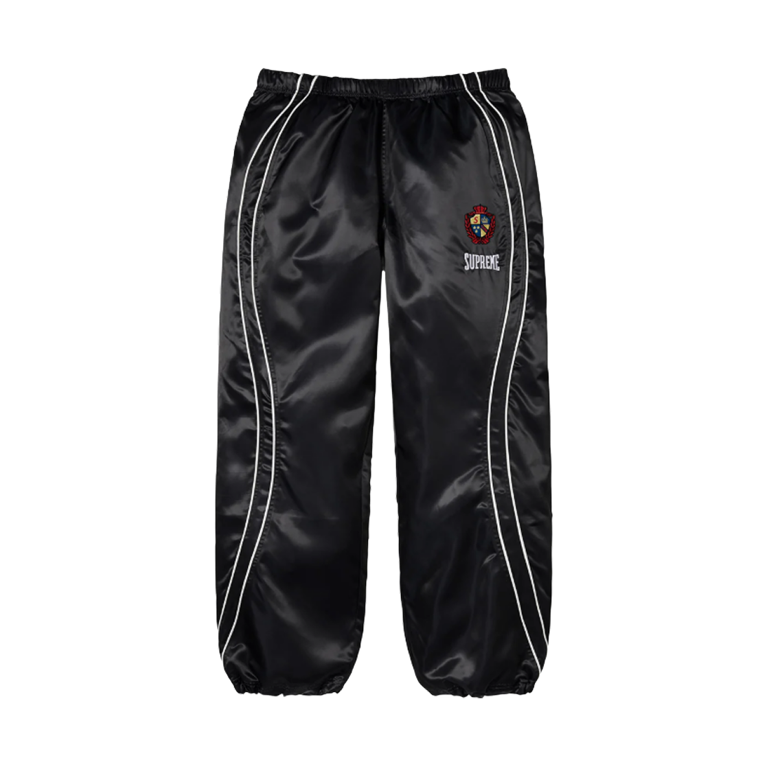 슈프림 사틴 트랙 팬츠 블랙 - 25SS(Supreme Satin Track Pant Black - 25SS)