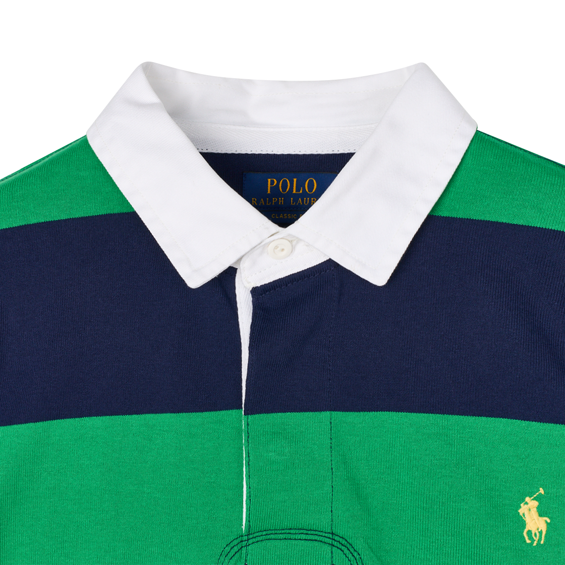 KM5CTSLRLD5NY [30% 적립] Polo Ralph Lauren Classic Fit Striped Jersey Rugby Shirt Navy - 25FW - #3