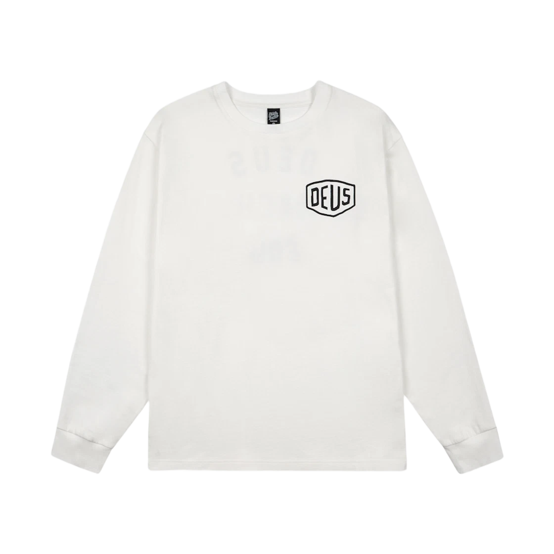 Deus Ex Machina Deus Ex Machina Seoul College Address Long Sleeve T-Shirt White · XXL