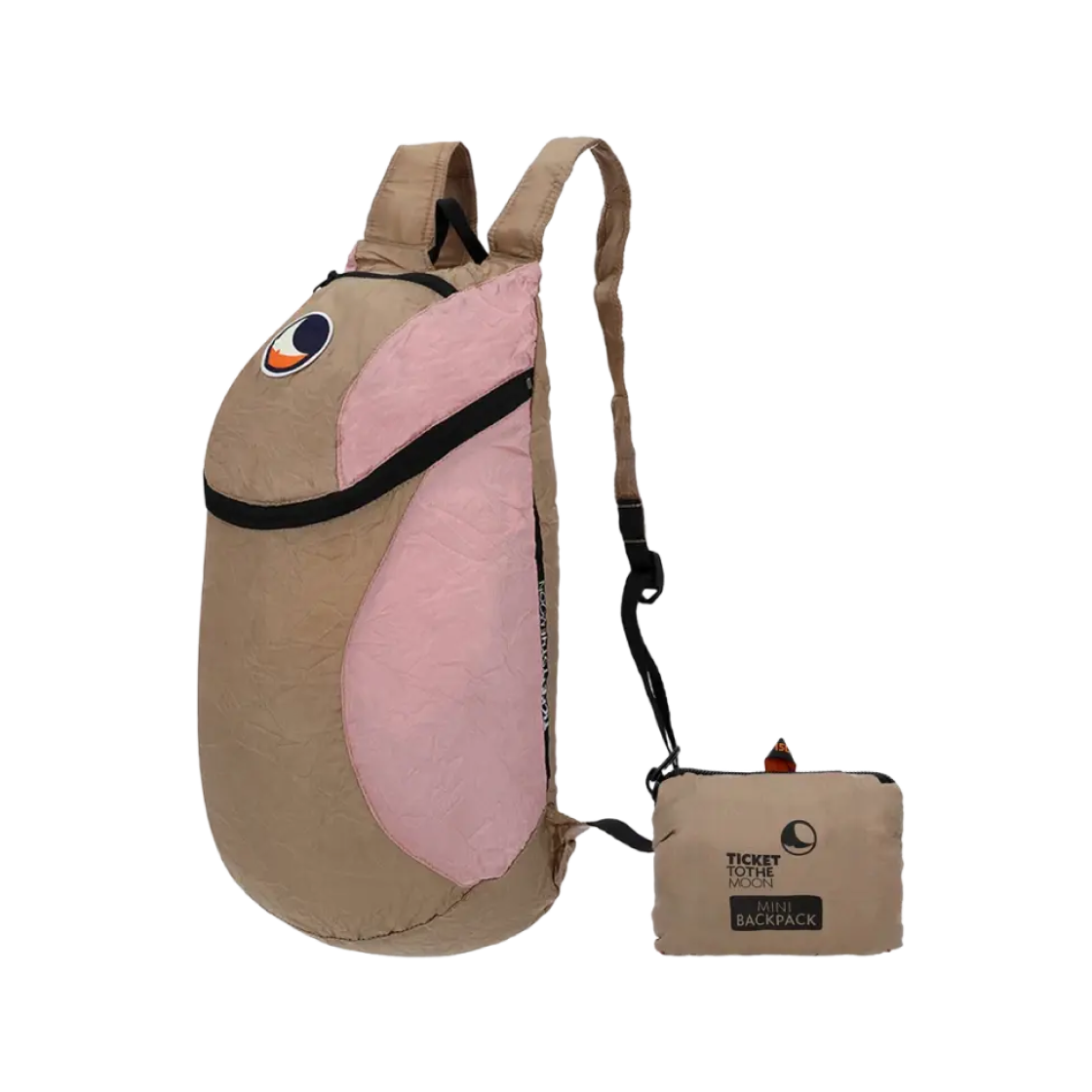 TMMBP7276 Ticket To The Moon Mini Backpack 15L Peach Ice Brown (Pink ver.)