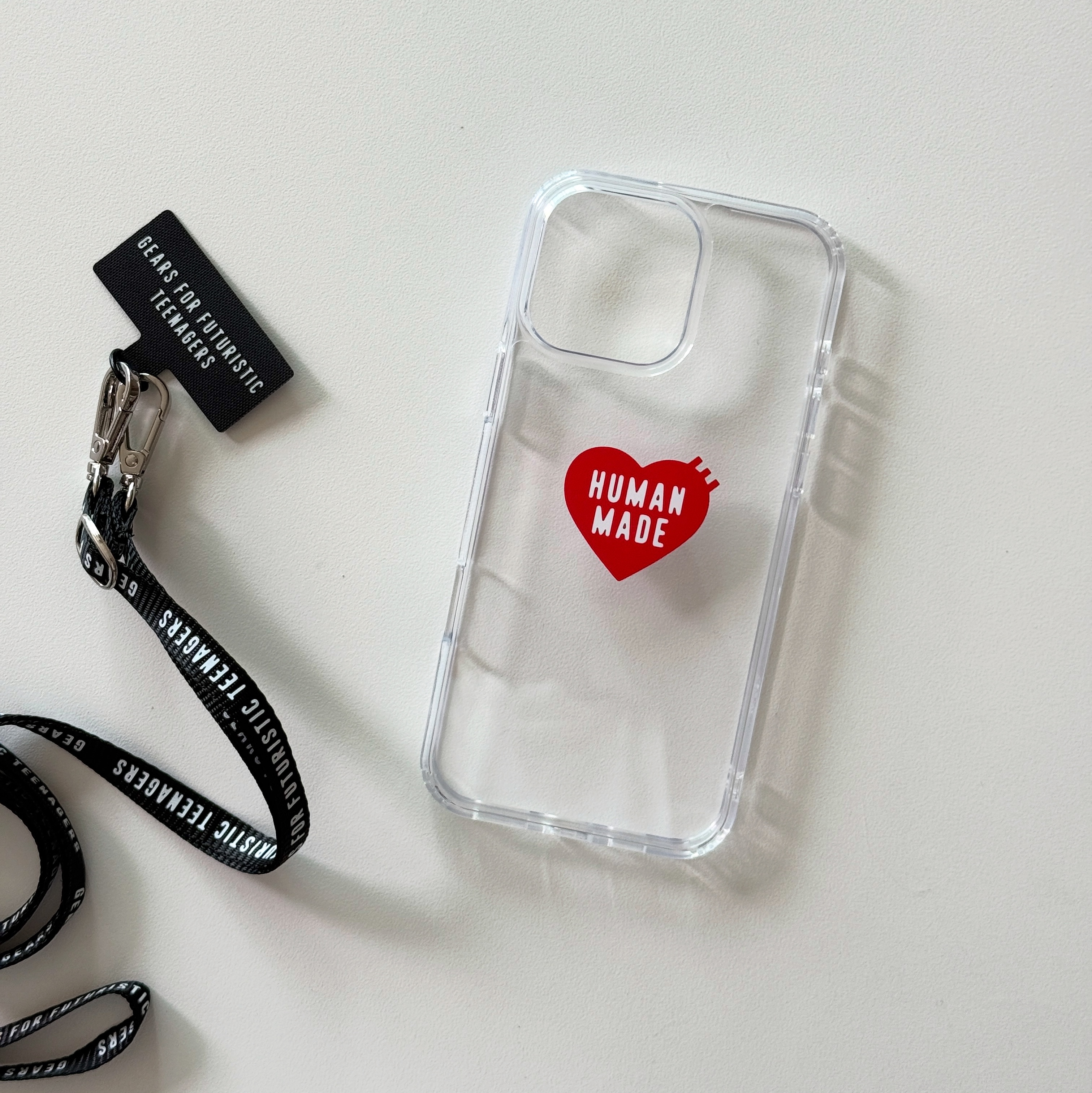 Human Made HM iPhone 16 Case Black, Human Made HM iPhone 16 Pro Max Case Black 착용 스타일