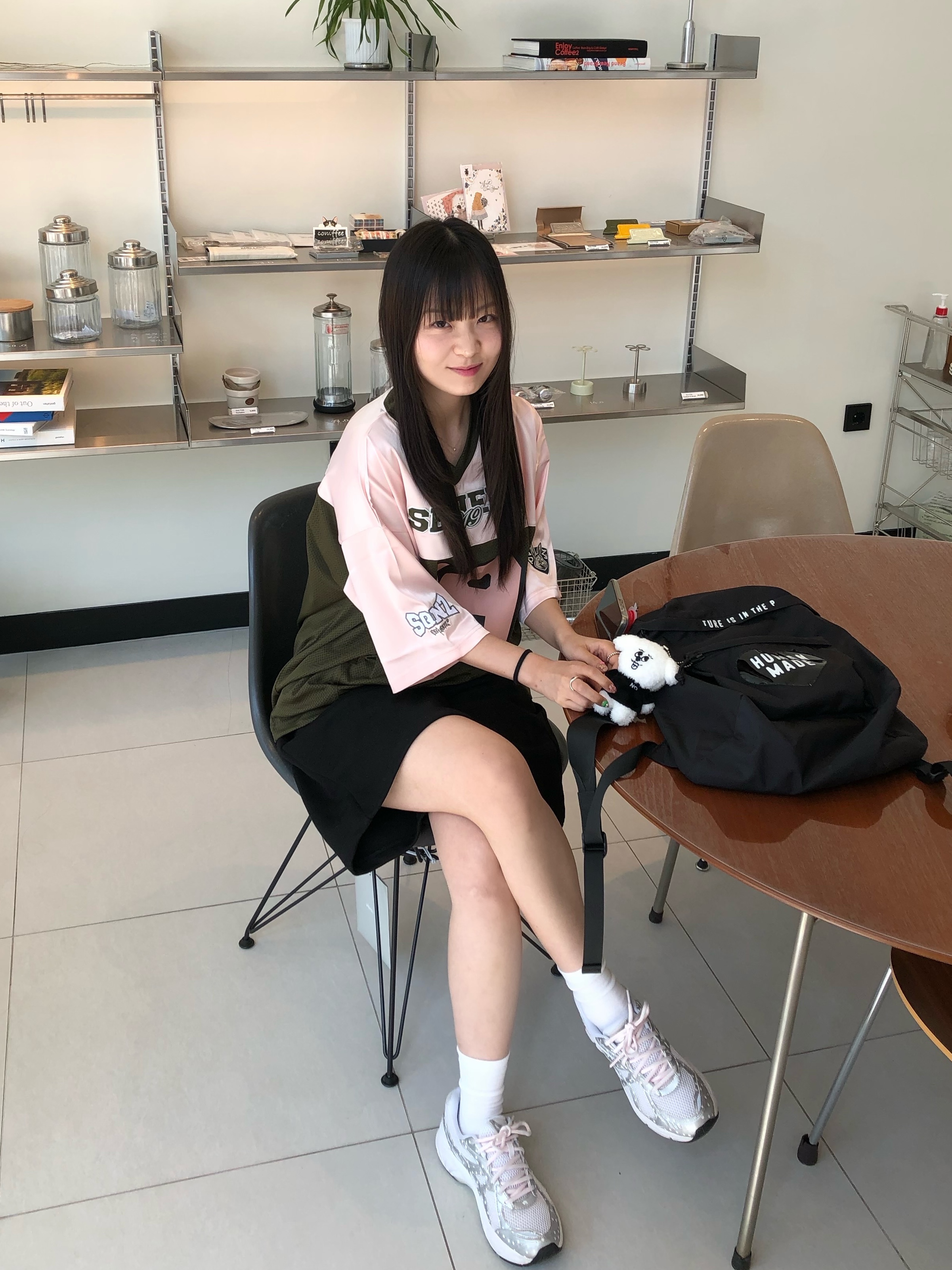 Asics x Papergirl Paris x Beams GT-2160 White Silver, Human Made Backpack Black 착용 스타일