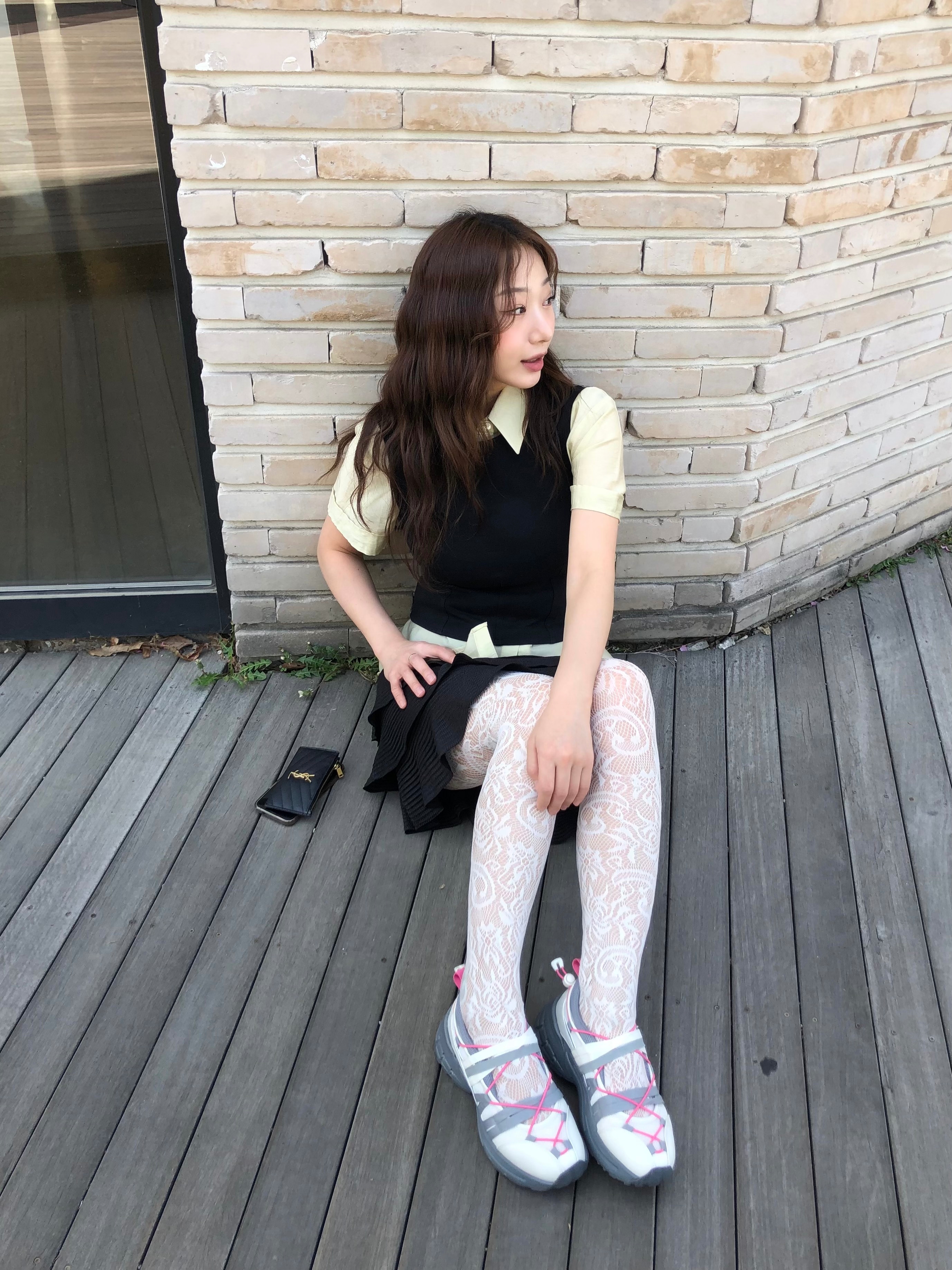 le coq sportif Reto Mary Jane Ivory 착용 스타일 - 1