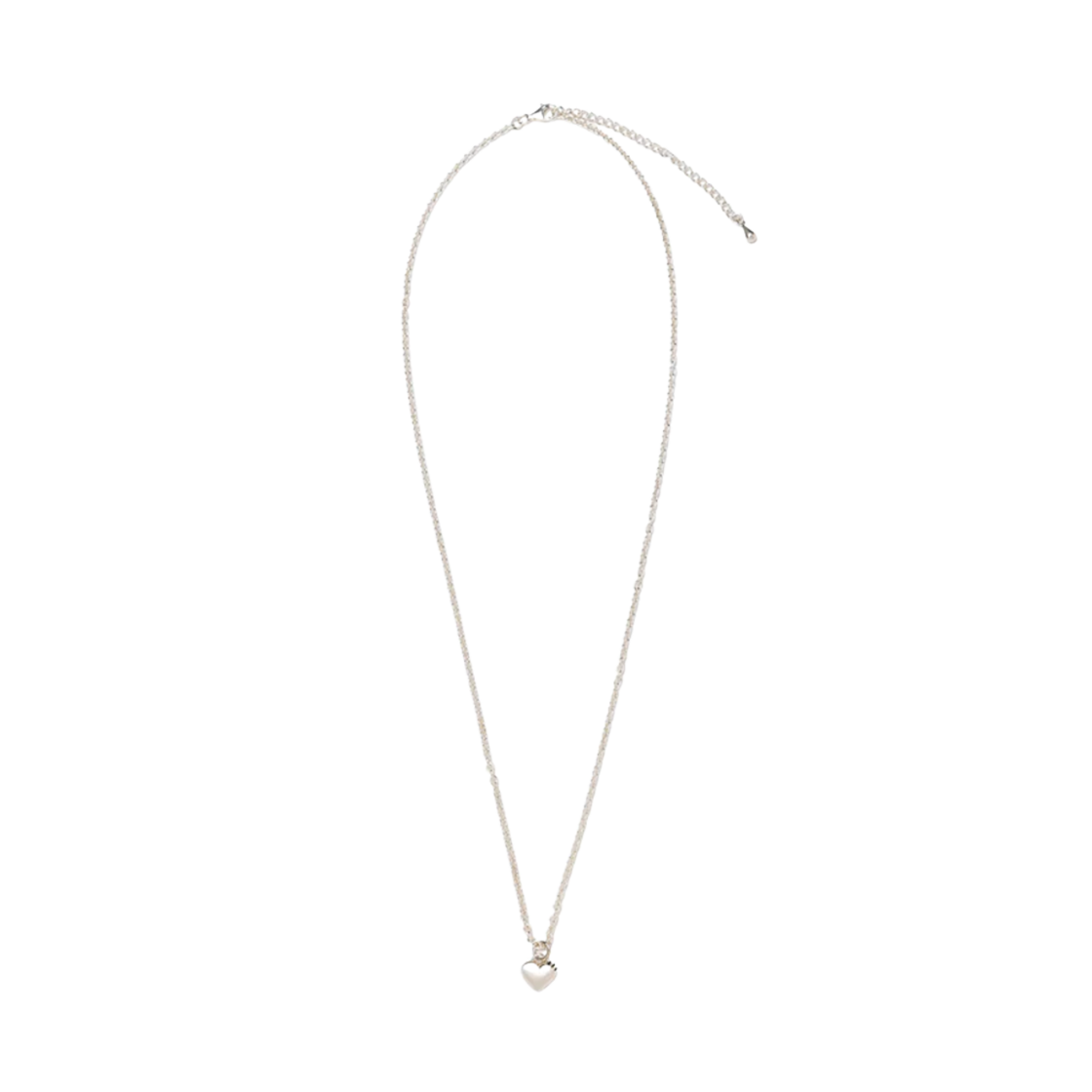 휴먼 메이드 하트 실버 네클리스 실버(Human Made Heart Silver Necklace Silver)