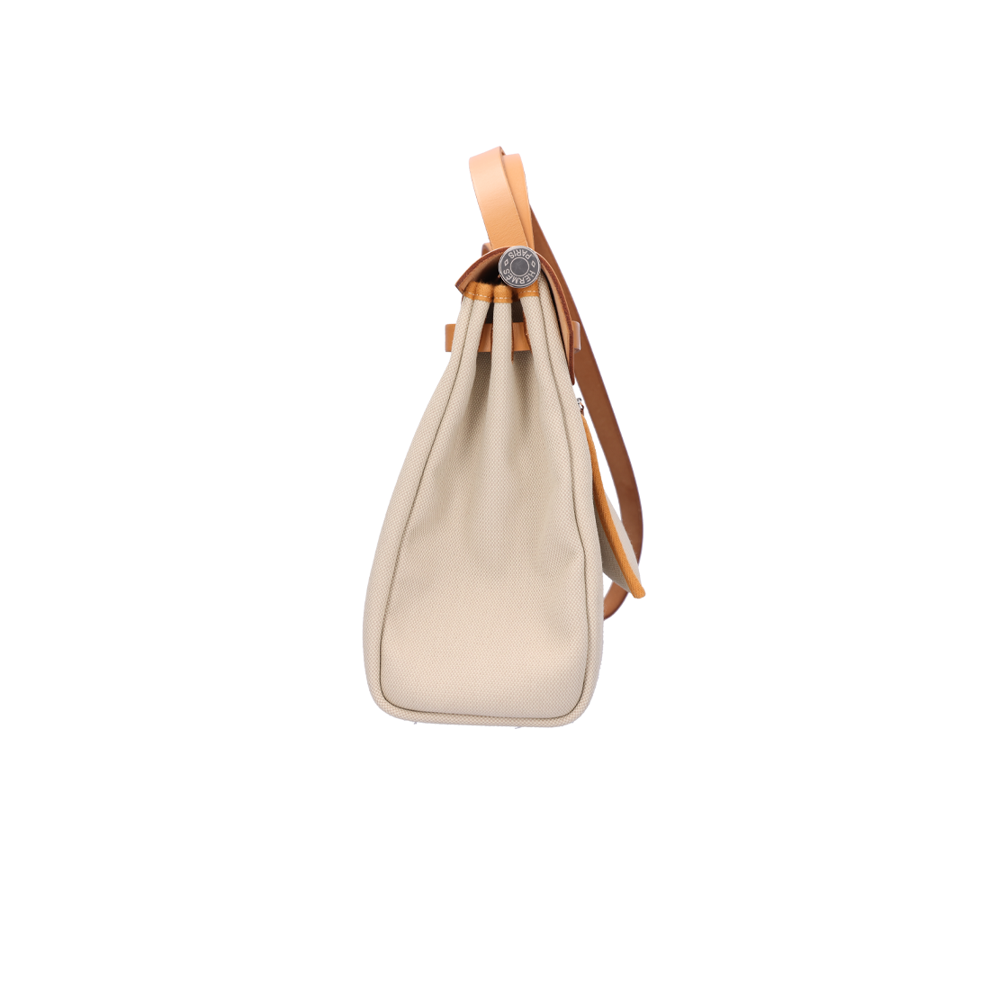 ITUIUORVT8GK HERMES Herbag Zip 31 Bag in Canvas Naturel/Sable with Palladium Hardware (U Stamp) - #4