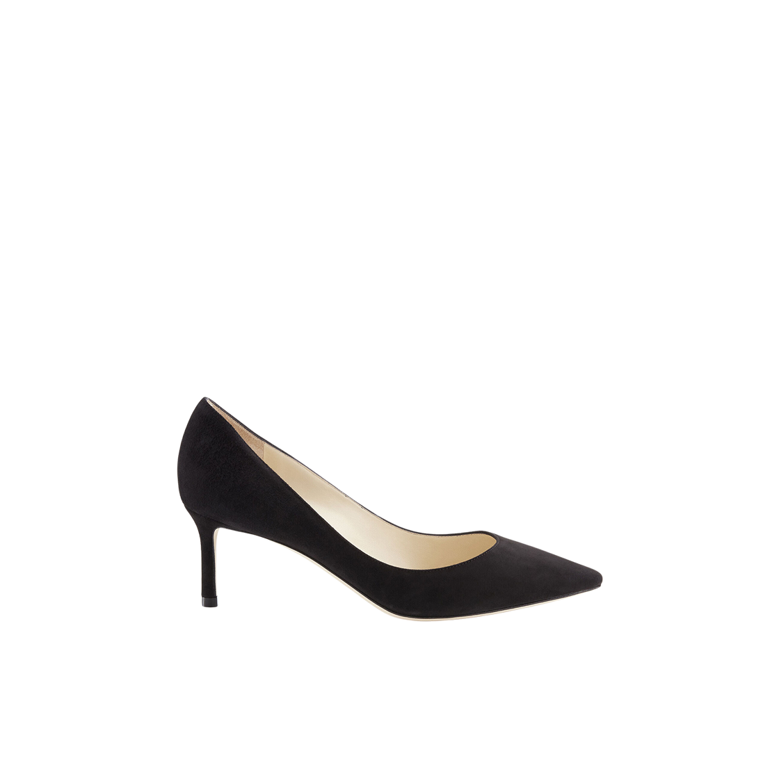 (W) 지미추 로미 60 스웨이드 포인티드 펌프스 블랙((W) Jimmy Choo Romy 60 Suede Pointed Pumps Black)
